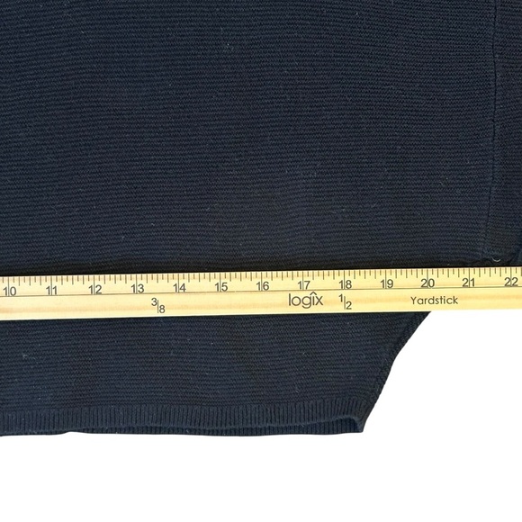 Lucky Brand Black Mock Turtleneck Cropped Boxy Sweater Size Small - Picture 5 of 9